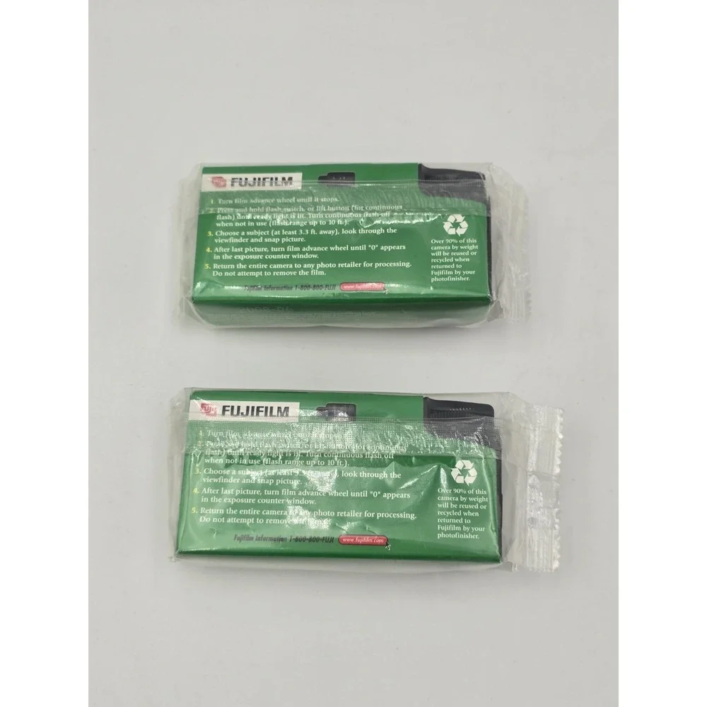 Fujifilm QuickSnap Flash 2pk 27 Exp. Each Disposable Camera New Expired